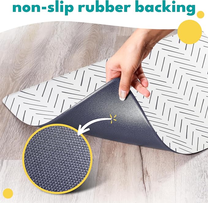 NALALAS Dog Mat for Food and Water, Cat Feeding Mat | Waterproof Dog Bowl Mat | - Image 3