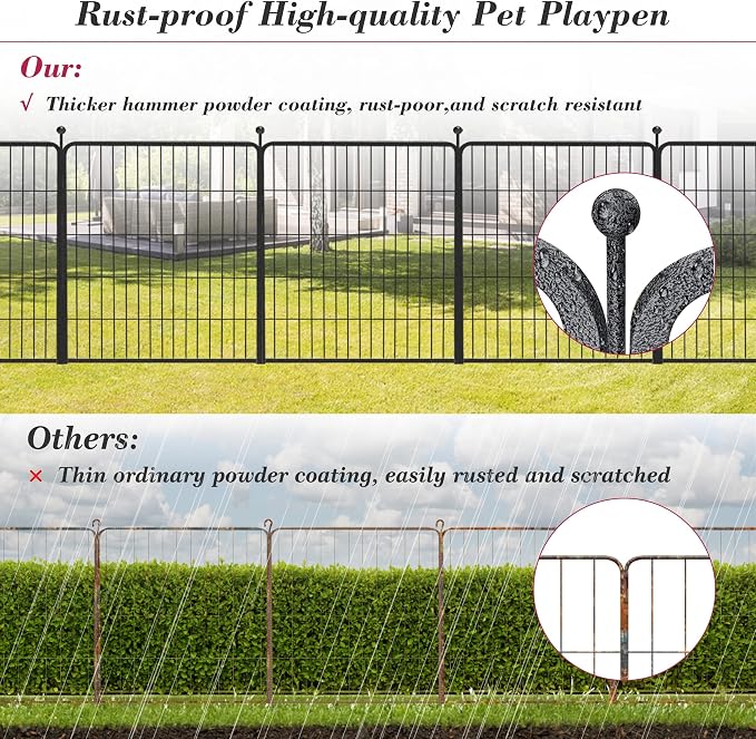 Dog Playpen 32 inch 20 Panels Indoor Outdoor Dog Pen - Image 6