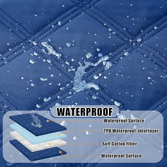Smiry Waterproof Dog Bed Cover Blanket 40x80, Soft Reversible Pet Blanket - Image 2