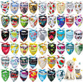Chunful 50 Pcs Dog Bandanas Bulk Summer Flora Dog Bandanas Pet Triangle Scarf by Chunful