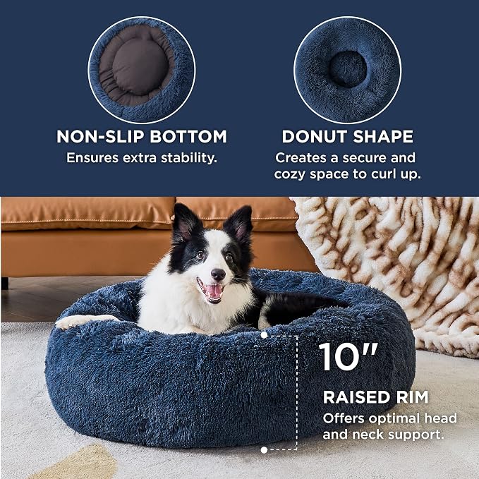 Bedsure Calming Dog Bed for Large Dogs - Image 3