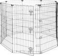 Amazon Basics Foldable Octagonal Metal Exercise Dog Playpen, Indoor/Outdoor by AmazonBasics