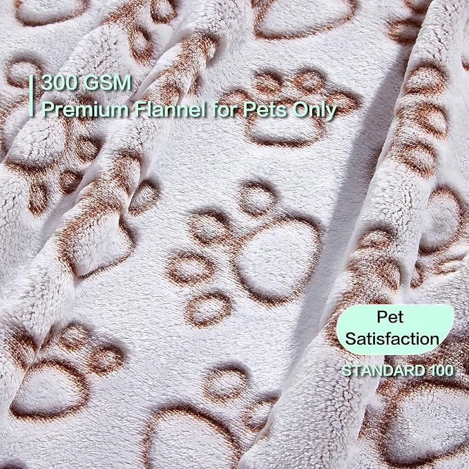 Stuffed Brown Small Premium Soft Dog Blanket, - Image 2