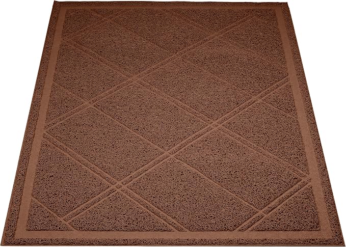 Amazon Basics Less-Mess Cat Litter Box Mat by AmazonBasics