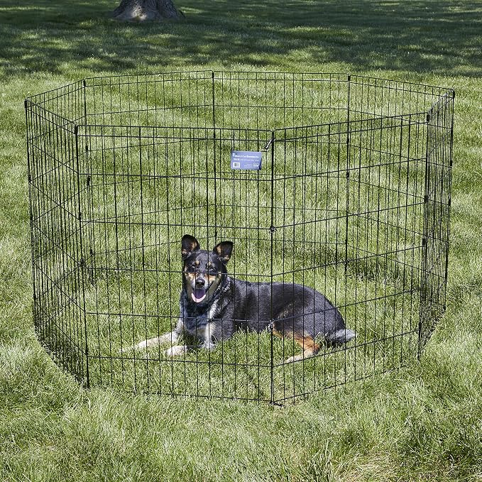 MidWest Homes for Pets Folding Metal Dog Exercise Pen, Indoor/Outdoor Playpen - Image 2